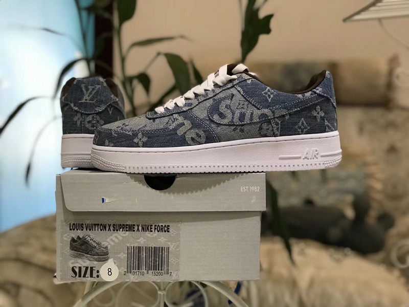 Authentic Superme X Louis Vuitton X Air Force 1